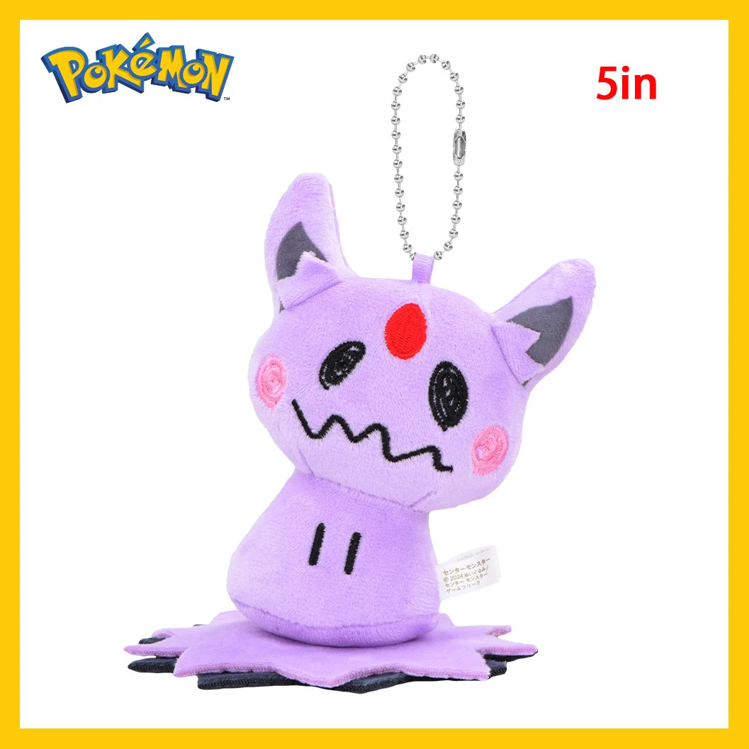 Llavero de peluche Mimikyu Eevee, colgante de anime de Pocket Monster con personajes de Eeveelution y Snorlax, para coleccionistas, regalo y decoración para fans de Sylveon