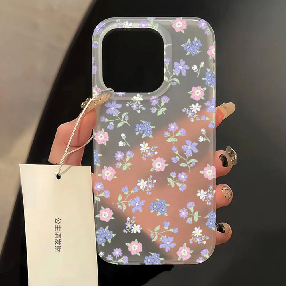 Funda mate de flores para iPhone 17, Fundas para iPhone 17 Air 16 Pro Max 12 14 11 13 15 Fundas, funda suave a prueba de golpes, parachoques de teléfono de leopardo