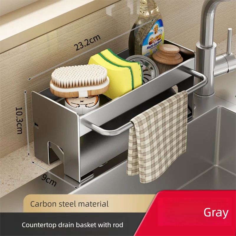 Soporte para fregadero de cocina, soporte para esponja, escurridor de platos, organizadores, accesorios de almacenamiento, estante, organizador de almacenamiento, estante de secado de platos, aparatos