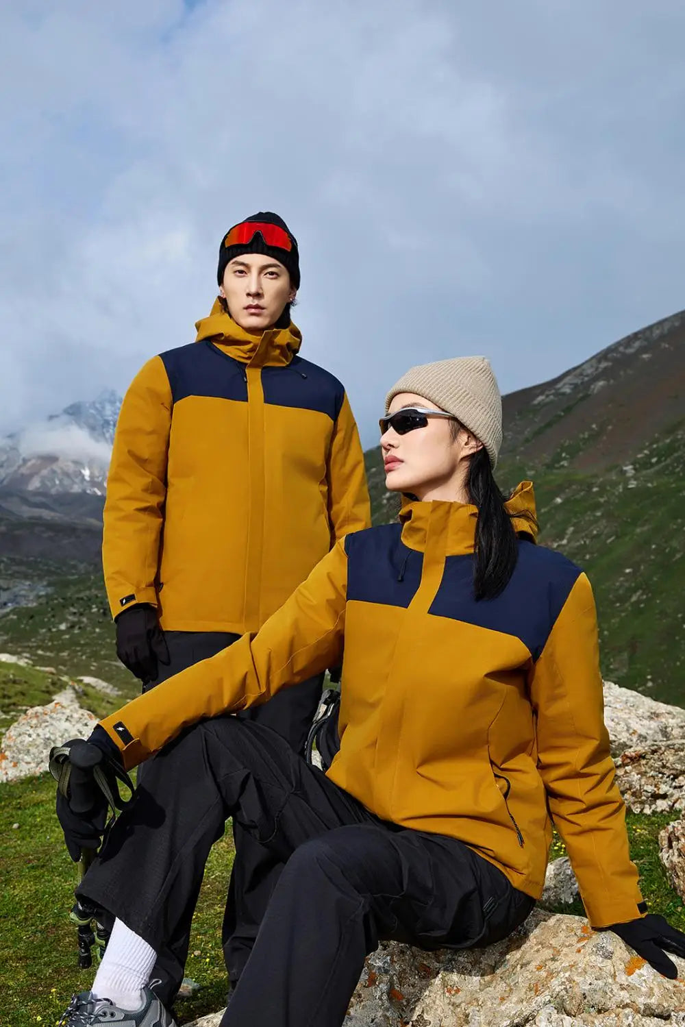 Chaqueta de invierno con calefacción de grafeno, abrigo de esquí impermeable a prueba de viento, Parka de montañismo con aislamiento de algodón, logotipo personalizado gratis