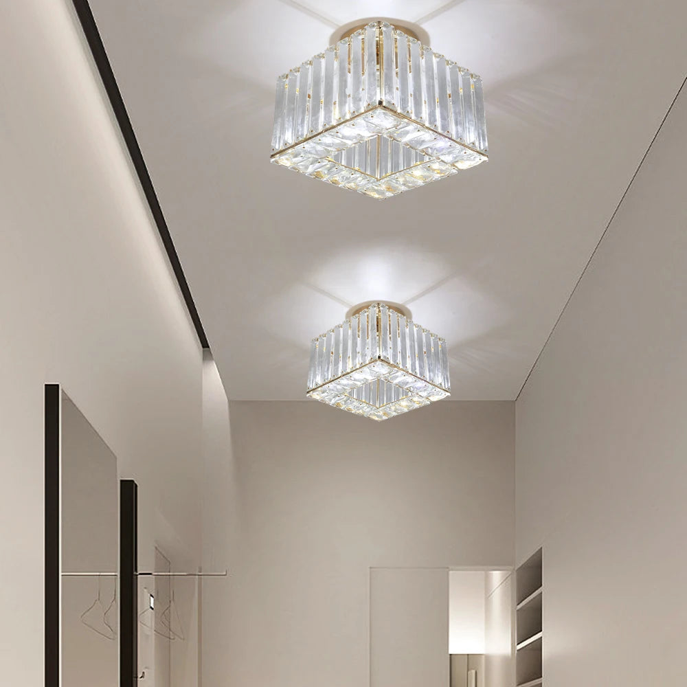 Lámpara colgante de cristal moderna, lámpara de techo Led de lujo, accesorios de decoración para el hogar, Isla de cocina, Lustre colgante ajustable