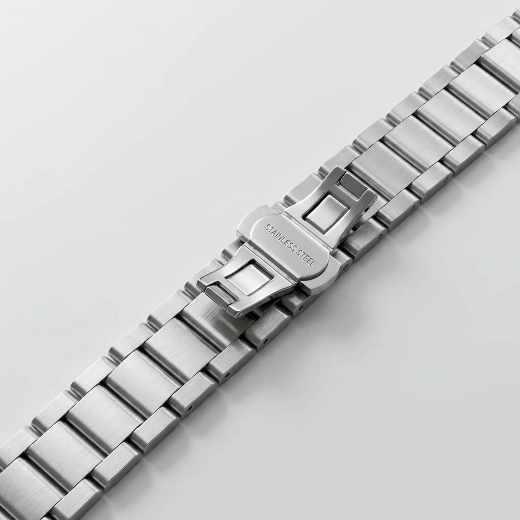 Correa de reloj de acero inoxidable sólido, pulsera de Metal de 18, 20, 21, 22, 23 y 24mm, correa de repuesto para hombre y mujer, accesorios para pulsera