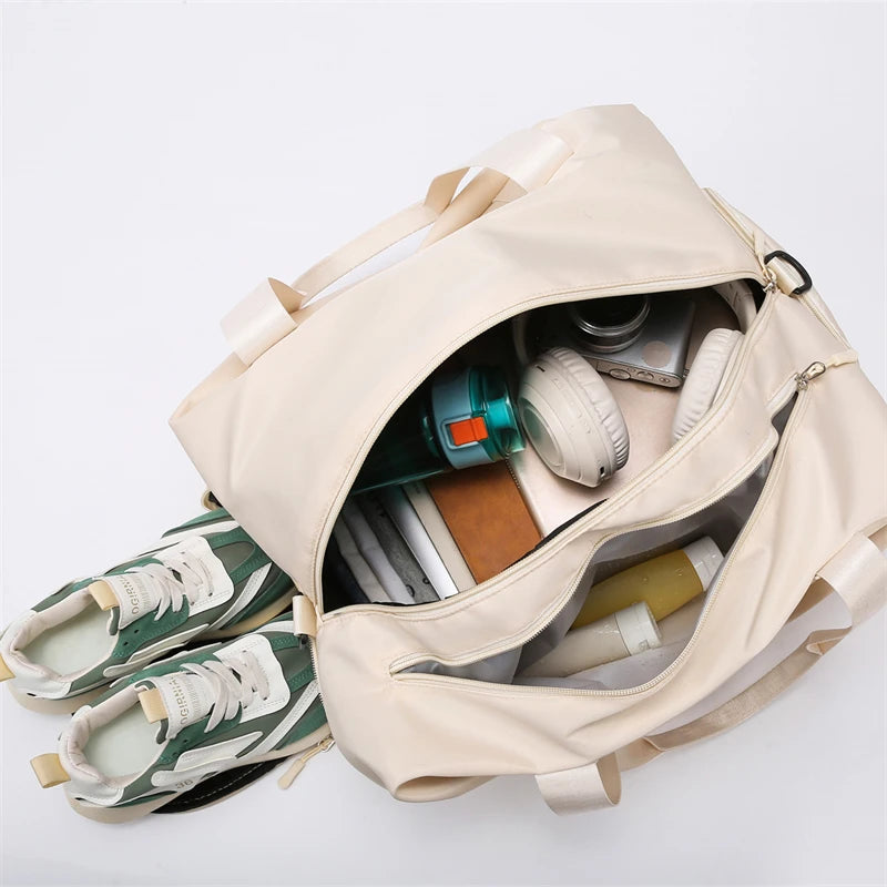 Bolsa de viaje de ocio de gran capacidad, bolso de viaje de negocios de corta distancia, bolsa de equipaje ligera y sencilla, bolsa de fitness