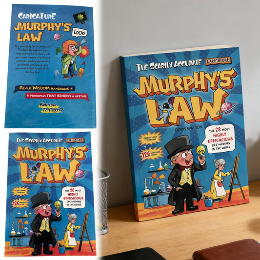 Cómic de la Ley de Murphy para niños de 8 a 12 años, novela gráfica que explica los principios de la vida, conceptos educativos divertidos ilustrados