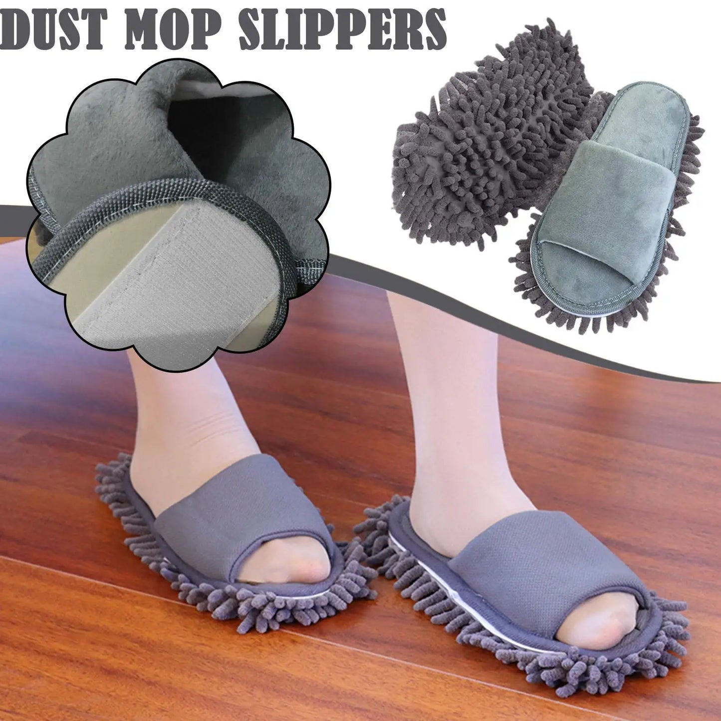 Zapatillas de fregona perezosas, zapatillas para limpiar el suelo, zapatos, zapatillas limpias, limpiar el suelo, zapatillas de