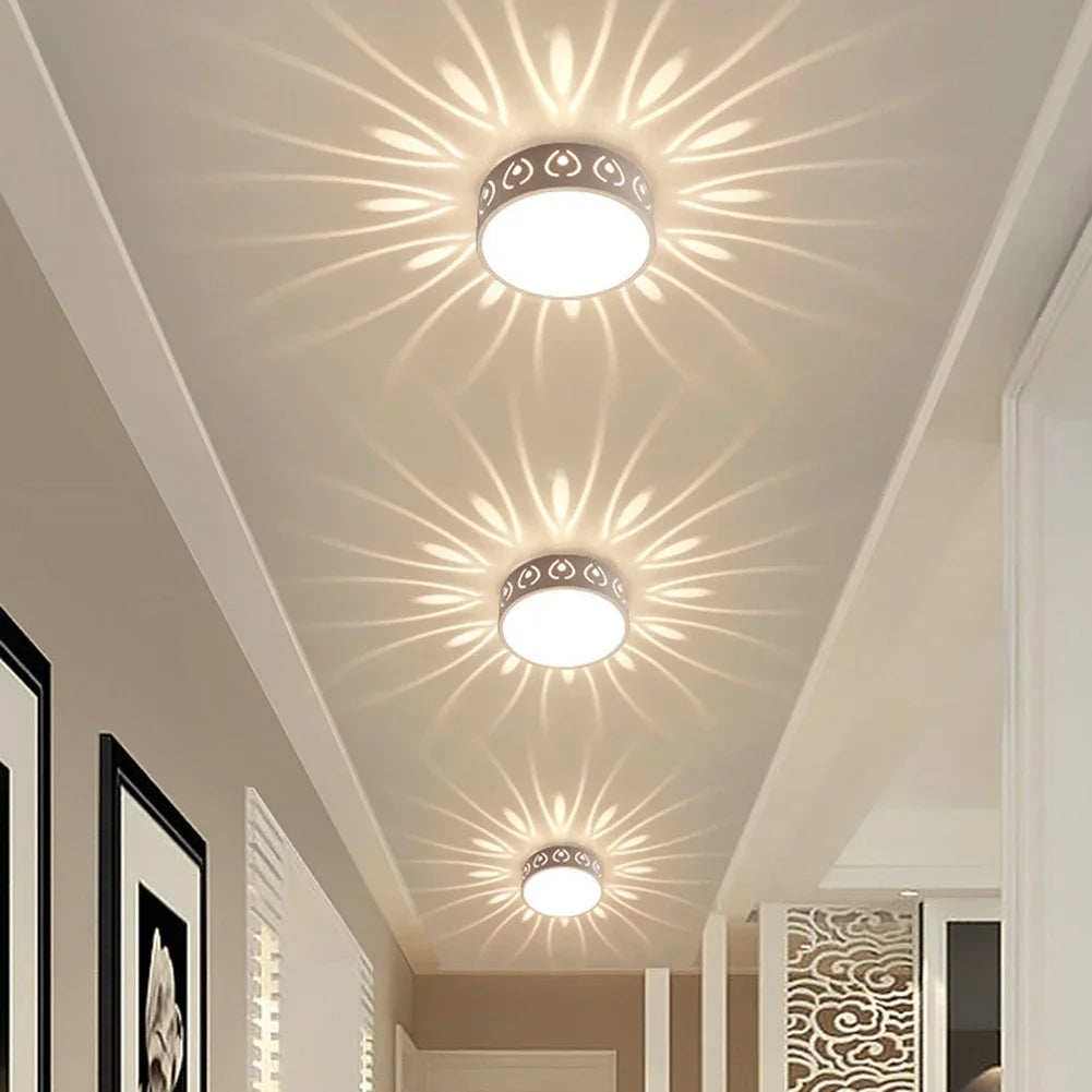 Lámpara LED moderna para techo de pasillo, focos de techo ahorradores de energía para decoración del hogar, pasillo de entrada, lámpara para balcón y dormitorio