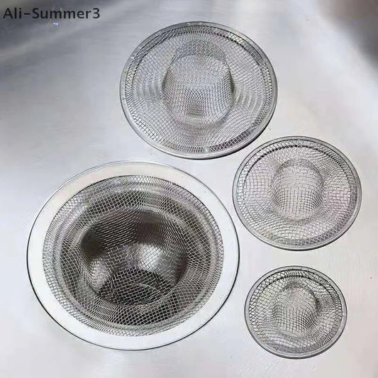 Filtro de fregadero de agua de cocina de acero inoxidable, filtro de drenaje para baño, tapones para el pelo de ducha, accesorios de cocina, 1 ud.