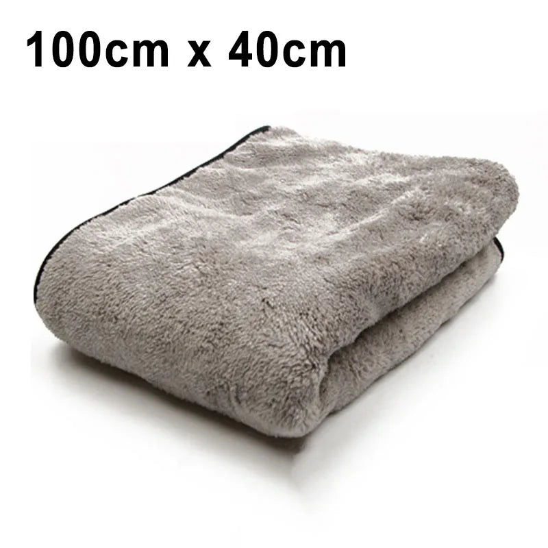 SEAMETAL-Toalla de microfibra para lavado de coche, paño de dobladillo de limpieza automática de secado rápido, Trapos de súper absorción, accesorios de lavado