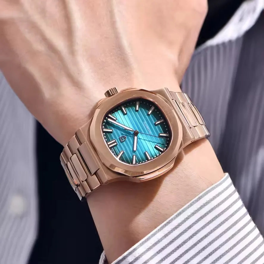 PAGANI DESIGN nuevo reloj mecánico deportivo elegante reloj luminoso de acero inoxidable para hombre zafiro Gaviota ST16 Movt relojes para hombre
