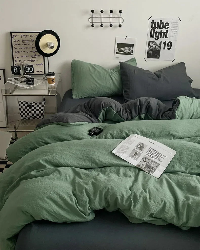Juegos de edredón de cama, funda nórdica, sábanas con funda de almohada, juego de ropa de cama para cama Queen/King, edredones de cama