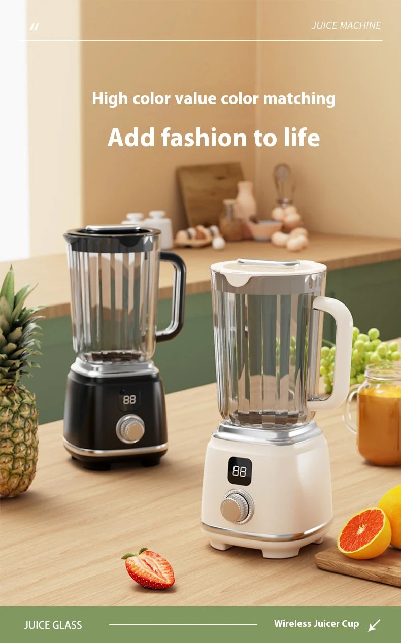 Nueva Licuadora Doméstica con 10 Cuchillas, 3000mAH, Multifuncional, Trituradora de Hielo, Extractor de Jugos, Alta Tasa de Extracción, Utensilios de Cocina
