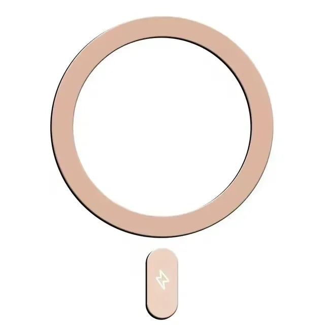 5-1 Uds Magsafe placa magnética anillo pegatina de Metal para iPhone16 15 14 teléfono móvil Lightning Magsafe pegatina para cargador de coche inalámbrico