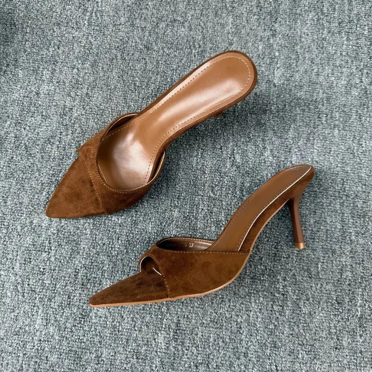 Nuevas sandalias sexys de tacón alto y fino para mujer, estilo callejero, para fiesta, sandalias de stripper, de verano, con punta abierta, fáciles de poner.