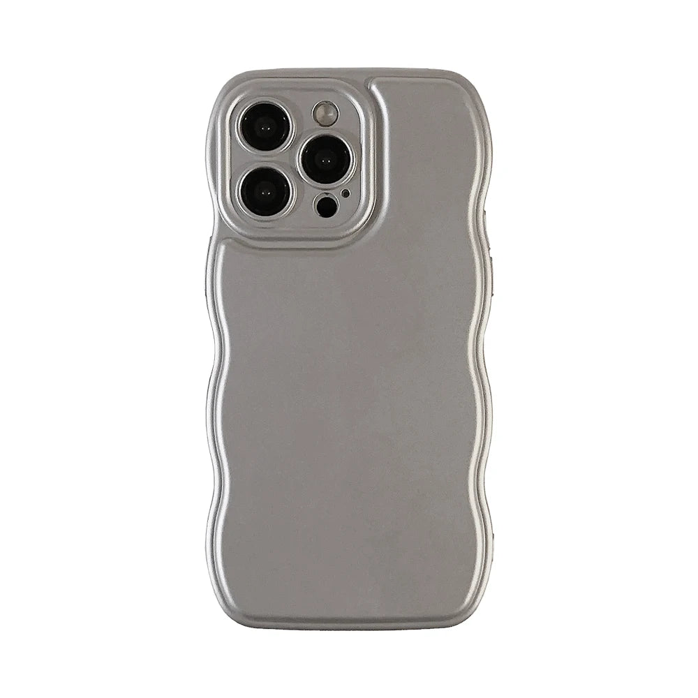 Nueva funda de teléfono ondulada para hombres y mujeres para iPhone 12 13 14 15 16 Pro Max a prueba de golpes disipar el calor fundas blandas de silicona carcasa protectora