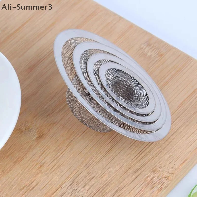 Filtro de fregadero de agua de cocina de acero inoxidable, filtro de drenaje para baño, tapones para el pelo de ducha, accesorios de cocina, 1 ud.