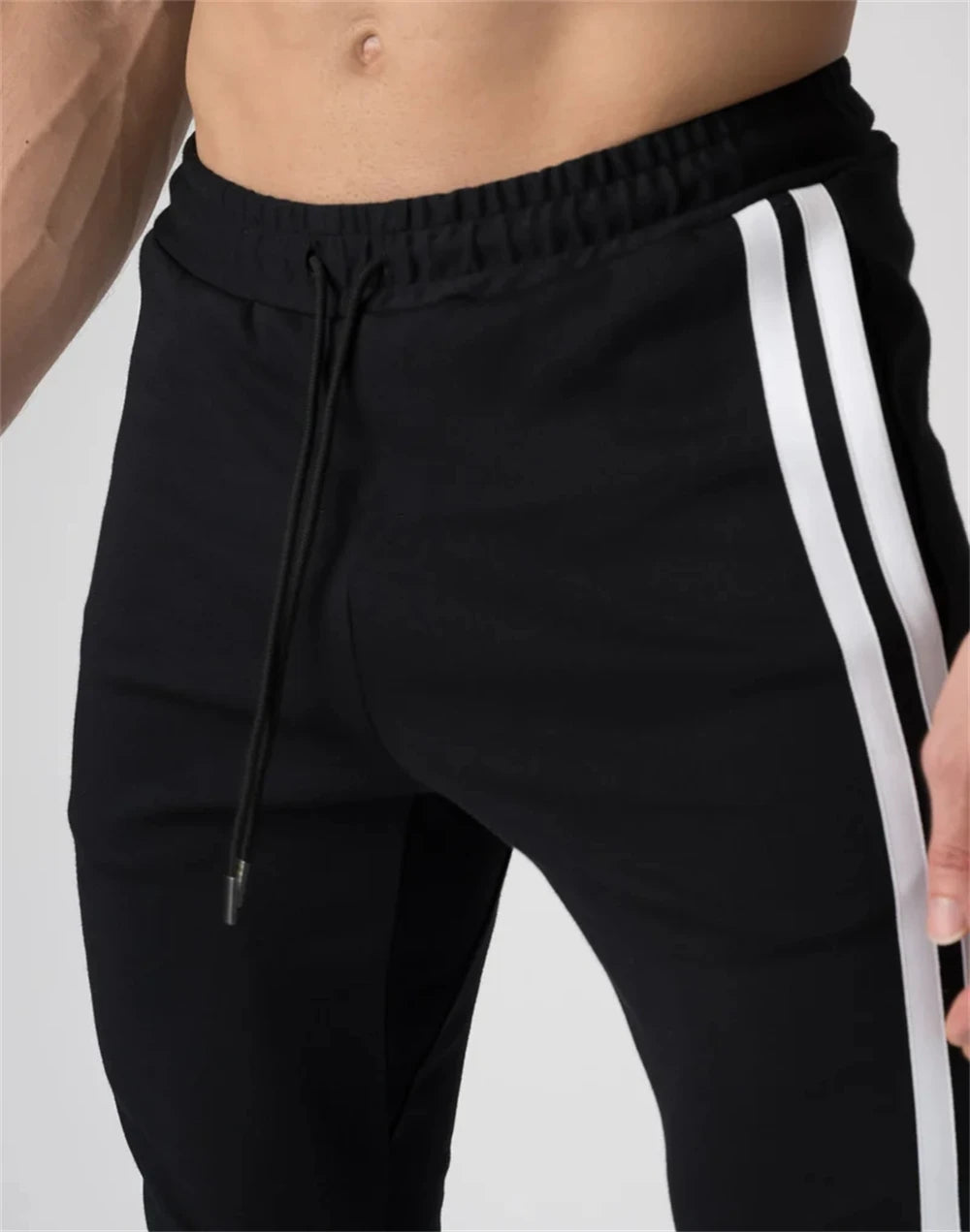 Corons 2024, pantalones de chándal a rayas laterales para hombre, pantalones de algodón para entrenamiento de gimnasio, pantalones pitillo informales a la moda para hombre