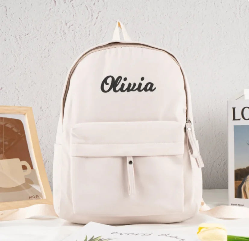 Mochila personalizada para niños, mochilas escolares con nombre bordado, bolsa de libros para niños, mochila para estudiantes, bolsa de pañales para niños pequeños, regalos