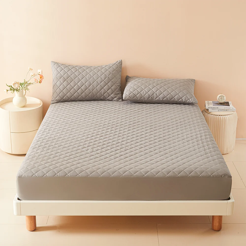 Funda de colchón gruesa de tela de aire 3D, Protector de colchón 100% impermeable, sábana ajustable suave y transpirable (sin funda de almohada), 1 ud.