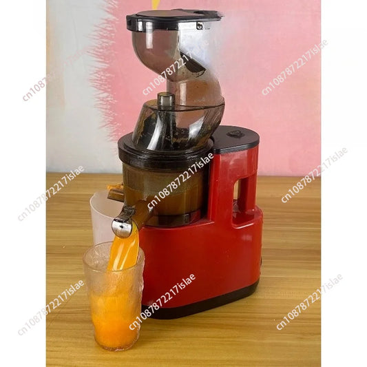 Extractor de Jugos Prensado en Frío, Apto para Frutas y Verduras Enteras, Alto Rendimiento de Jugo, Libre de BPA, Extractor de Jugos de Masticación Lenta