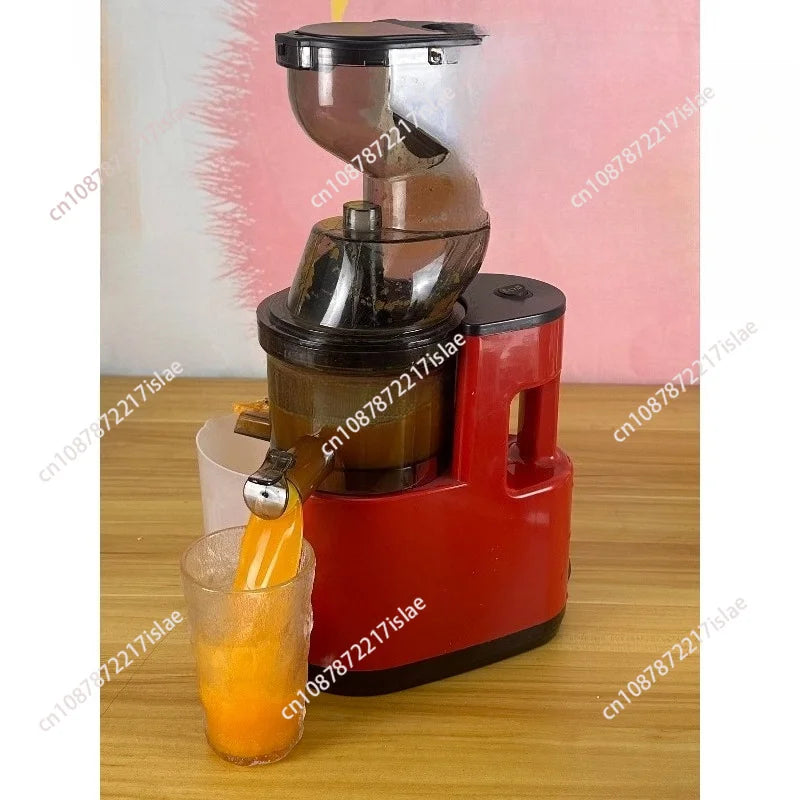 Extractor de Jugos Prensado en Frío, Apto para Frutas y Verduras Enteras, Alto Rendimiento de Jugo, Libre de BPA, Extractor de Jugos de Masticación Lenta