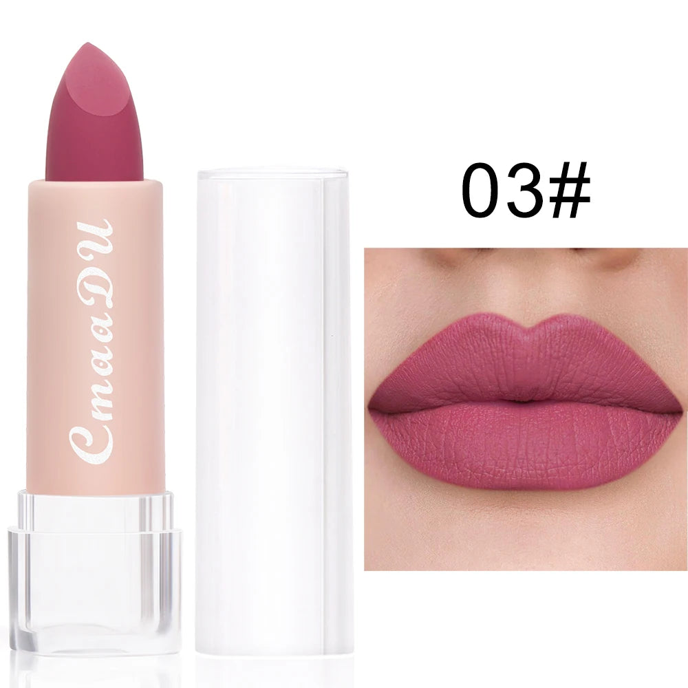 Lápiz Labial de 15 Colores, Impermeable, de Larga Duración, Mate, Terciopelo, Sexy, Rojo, Brillo Labial Nude, Brillo Labial Brillante, Tinte Labial Rojo Intenso, Maquillaje