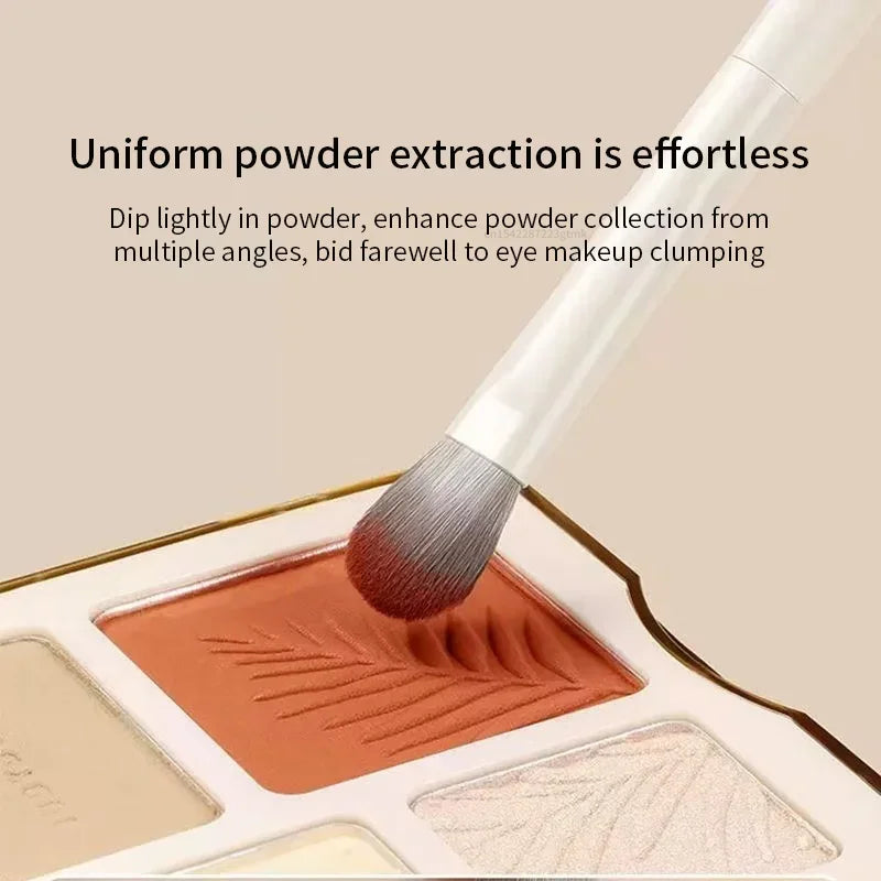 Juego de brochas de maquillaje natural para ojos, brocha para sombra de ojos, brocha de maquillaje blanca ultrasuave, herramienta de maquillaje para sombra de ojos y delineador de ojos, 5/8/10 Uds.