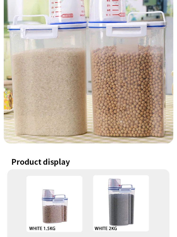 Contenedor de Almacenamiento de Alimentos para Mascotas Hermético de Primera Calidad, Gran Capacidad y Fácil de Limpiar, Diseño Elegante y Duradero para Perros y Gatos