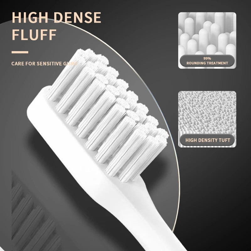 Jianpai-cepillo de dientes eléctrico para adulto, dispositivo acústico clásico, color blanco y negro, modo de 5 engranajes, carga USB, resistente al agua IPX7