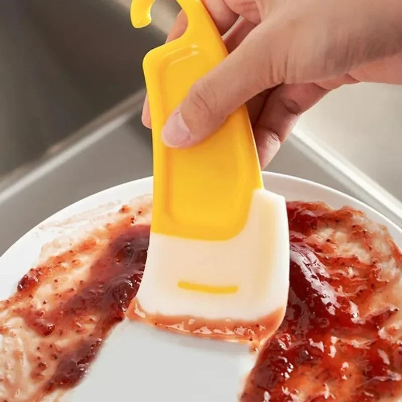 Espátula de limpieza, raspador de cocina, cepillo raspador de hoja suave, sartén sucia, olla, platos, herramientas de limpieza, herramienta de cocina para hornear, utensilio de cocina