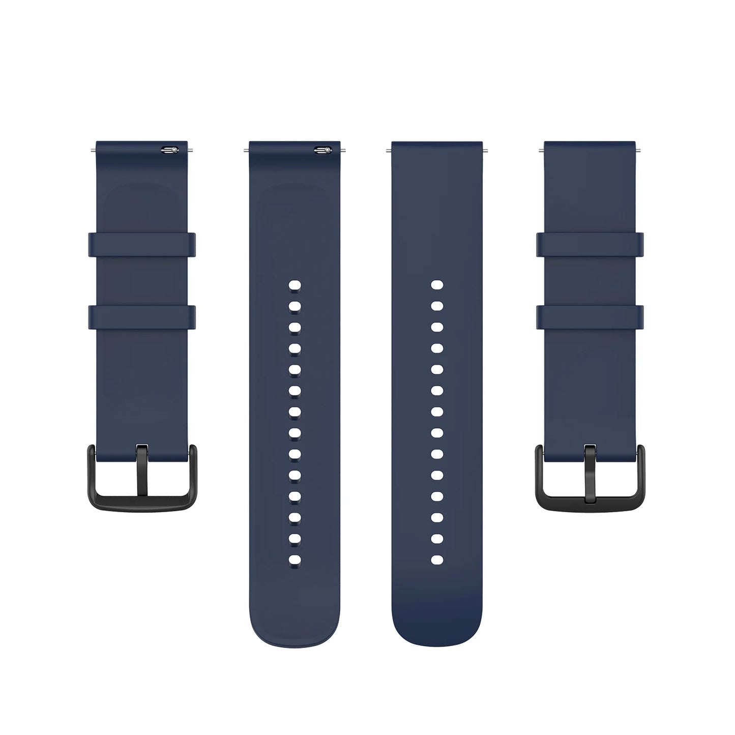 Correa de silicona para Huawei Watch GT 3 GT3 GT2 46 mm 42 mm Correa de silicona con hebilla negra con cola redonda
