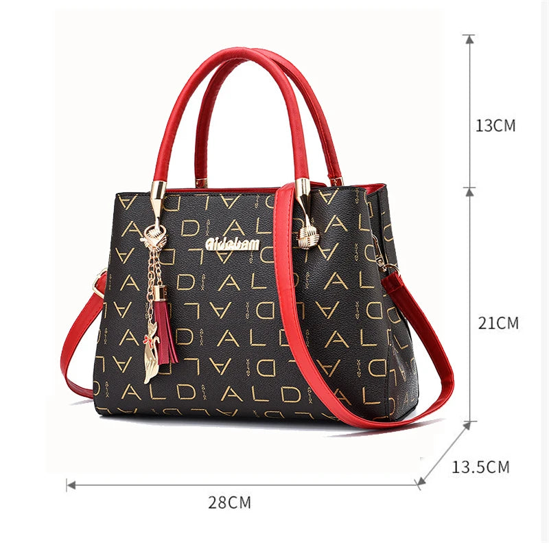 Bolso cruzado informal de cuero PU para mujer, bolso de mano de diseñador de lujo, bolso de hombro de viaje de gran capacidad