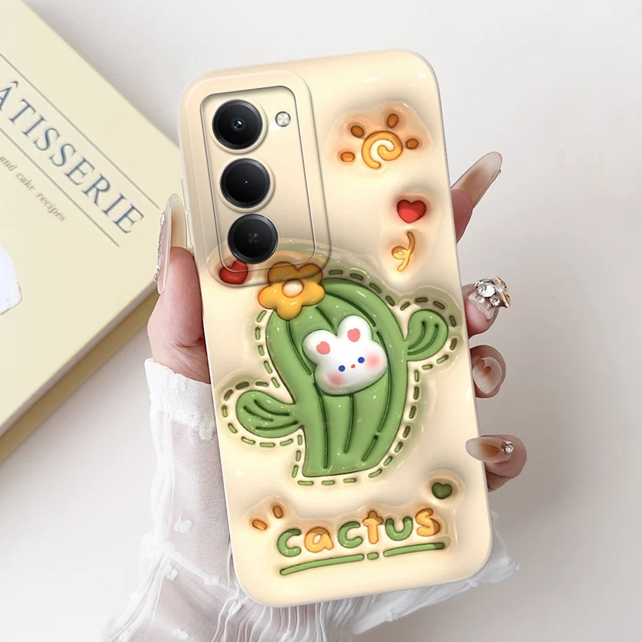 Para Xiaomi Redmi 15 4G 5G funda bonita Panda conejo funda de dibujos animados a prueba de golpes funda de teléfono para Xiaomi Redmi 15 5G Redmi15 4G bolsas suaves