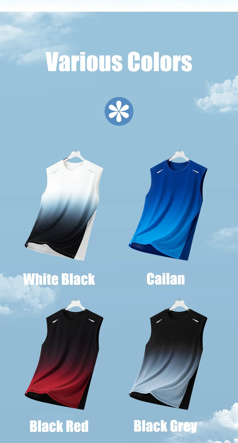 Chaleco de Verano de Secado Rápido para Maratón, Chaleco Deportivo Ligero y Transpirable para Hombre, Chaleco de Malla Absorbente de Humedad para Correr