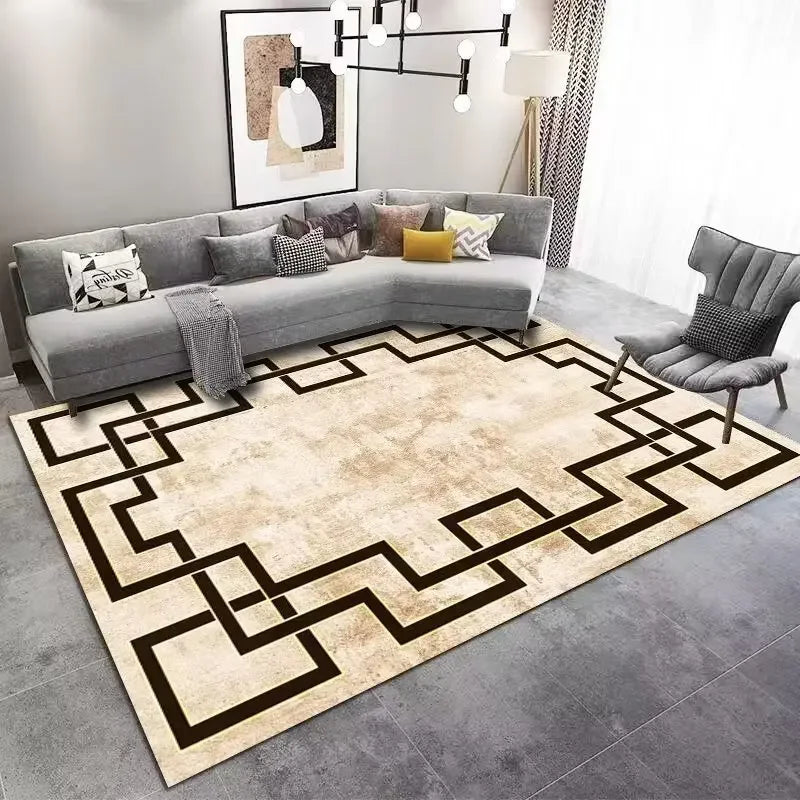 Alfombra moderna y sencilla para el hogar, alfombra para dormitorio, sala de estar, decoración grande para dormitorio, mesas de centro para el hogar, alfombra lavable