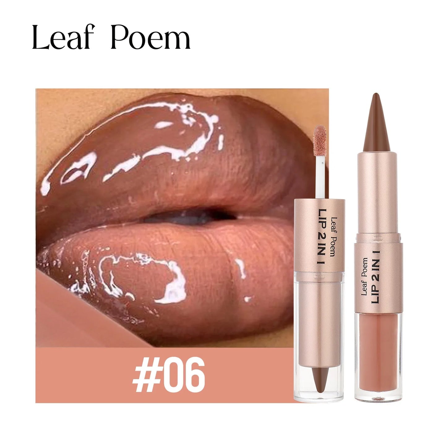 Maquillaje de Labios 2 en 1 Color Rosa Ciruela Oscuro, Delineador de Labios Mate, Brillo Labial Voluminizador con Efecto Espejo, Contorno de Labios Resistente al Agua, Maquillaje No Pegajoso