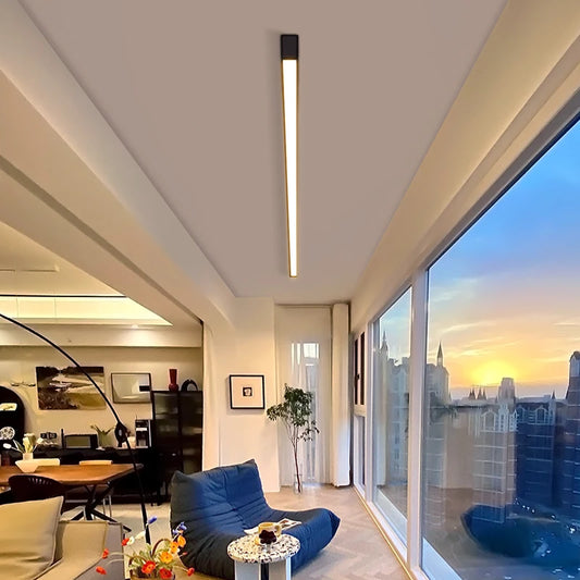 Luces de techo para balcón, lámpara LED de tira larga para pasillo, dormitorio, comedor, sala de estar, guardarropa, lámpara de techo, decoración de cocina de isla