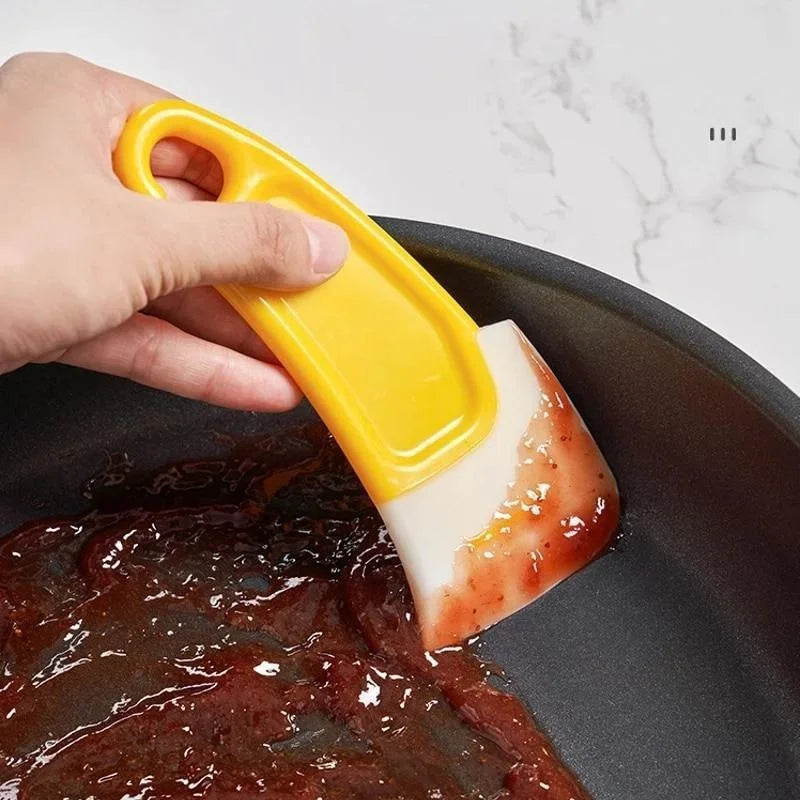 Espátula de limpieza, raspador de cocina, cepillo raspador de hoja suave, sartén sucia, olla, platos, herramientas de limpieza, herramienta de cocina para hornear, utensilio de cocina