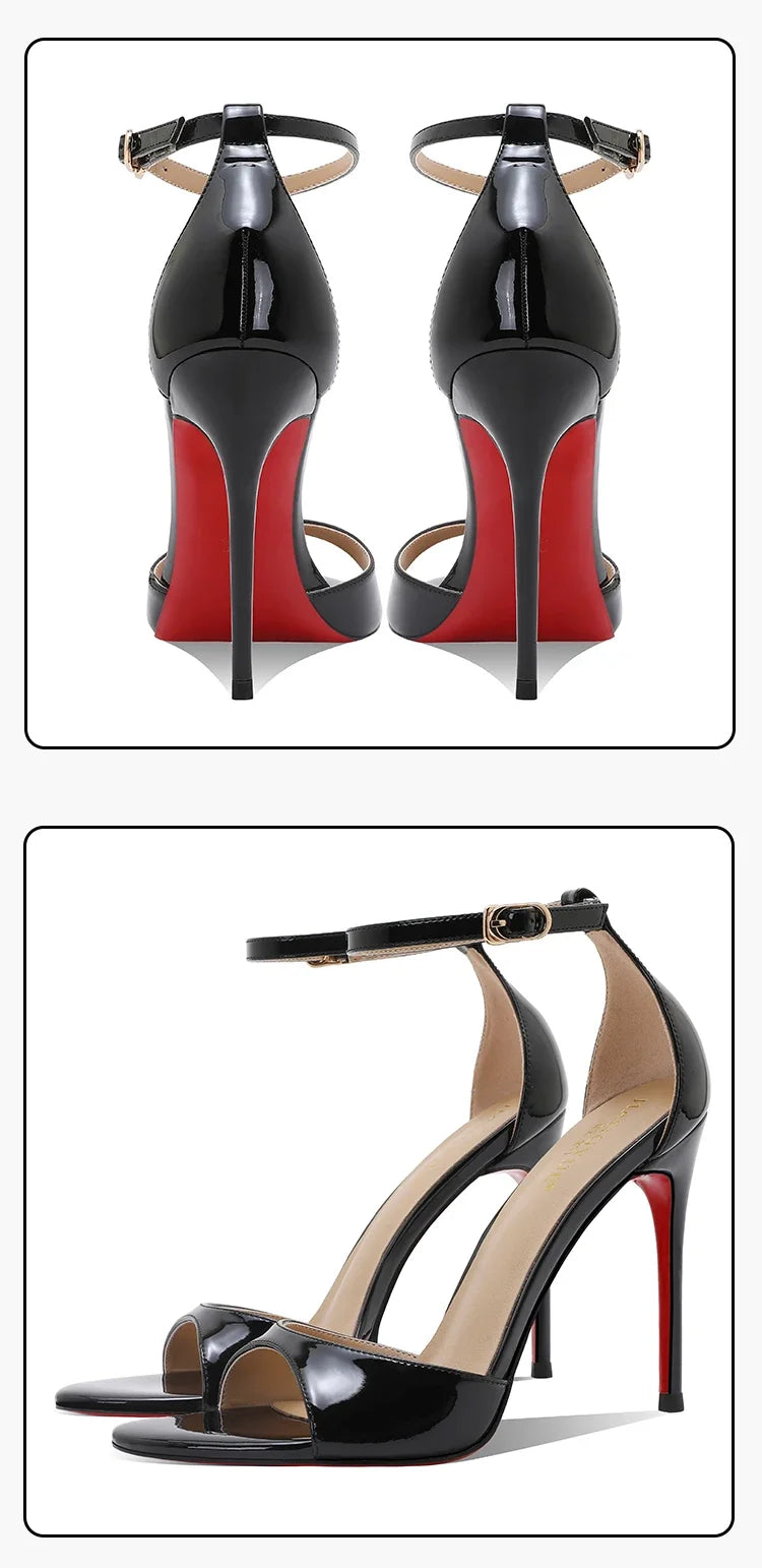 Novedad de verano, tacones altos color nude para mujer, tacones delgados, impresionante estilo princesa, sandalias de un botón con falda 33-46