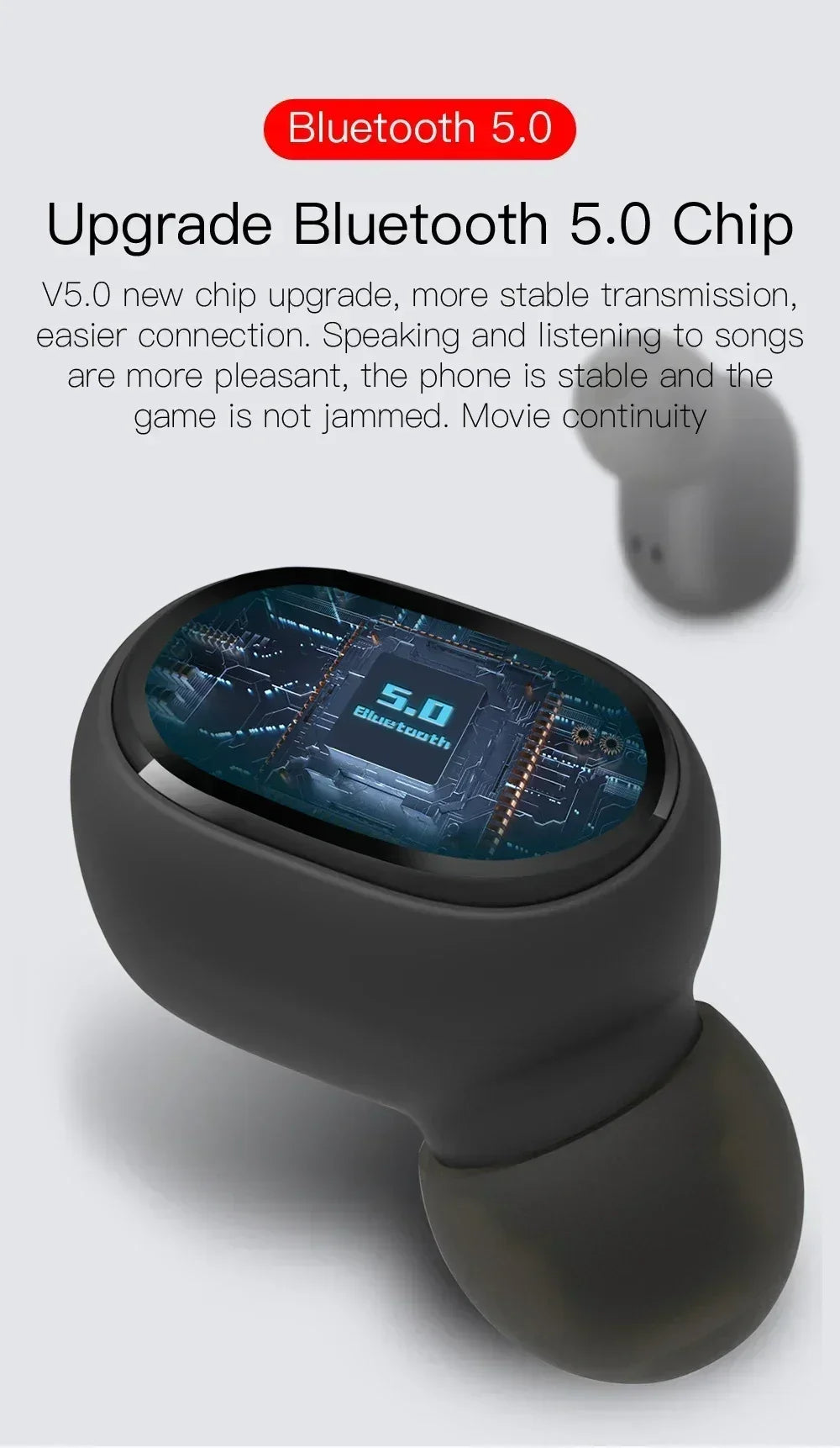 Auriculares inalámbricos Bluetooth E6S TWS auriculares Bluetooth auriculares inalámbricos auriculares con cancelación de ruido con micrófono