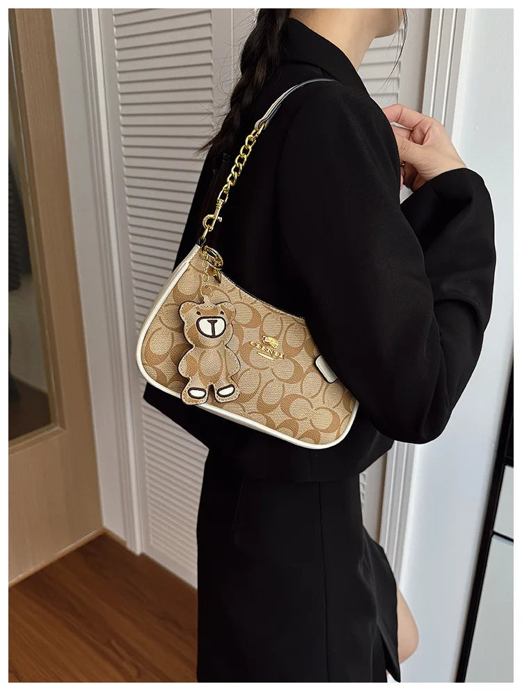 Bolso de mano de estilo de alta gama para mujer, nuevo modelo 2025, bolso cuadrado pequeño único y moderno, moderno, retro, simple y elegante, cr
