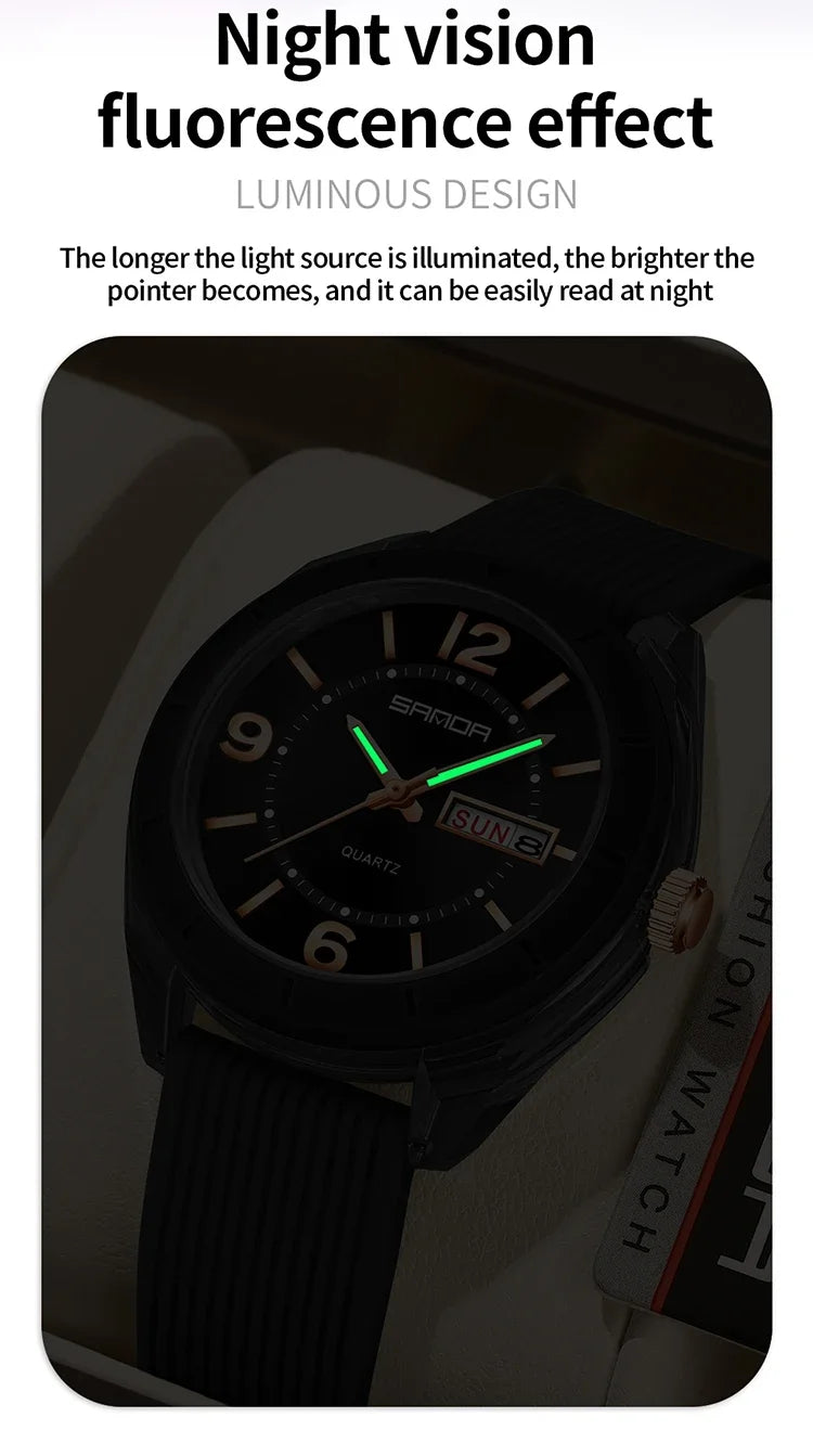 Reloj de Pulsera SANDA para Mujer, Nuevo, Moderno, Deportivo, de Cuarzo, con Fecha, Semana, Resistente al Agua, Luminoso, Elegante
