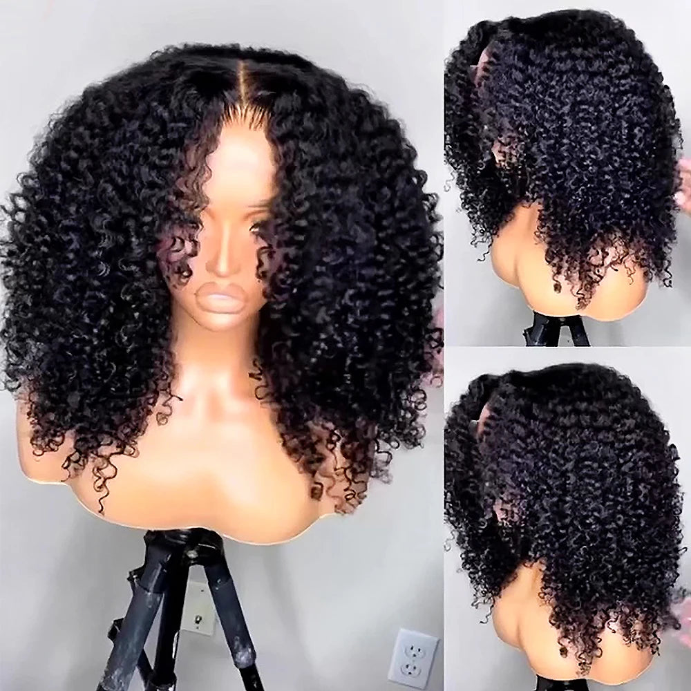 250% Pelucas rizadas de cabello humano Afro rizado 13x6 HD peluca Frontal de encaje Wear Go Glueless 5x5 pelucas de cabello humano con frente de encaje en venta