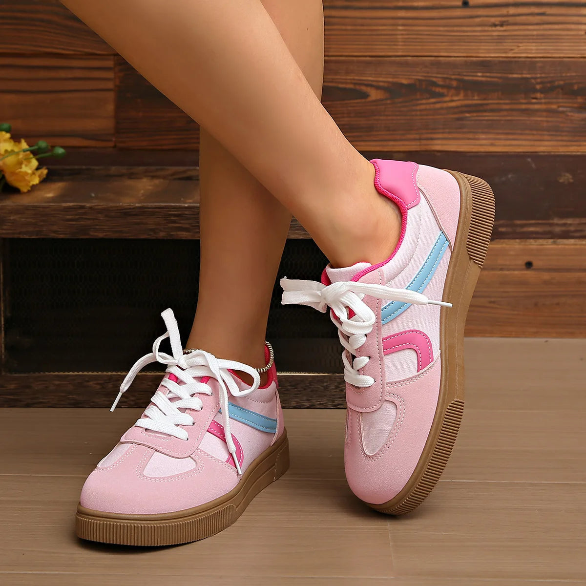 Zapatillas Deportivas Planas para Mujer, Oferta, Colores Variados, Primavera Otoño, Nuevo Estilo, Casuales, para Estudiantes, Suela de Goma