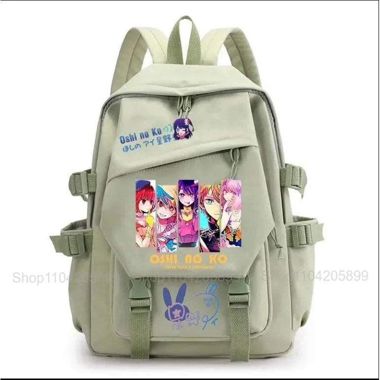 Mochila OSHI NO KO, mochila de anime recomendada para niños, mochila escolar para estudiantes, regalo para niñas, mochila de viaje diaria bonita
