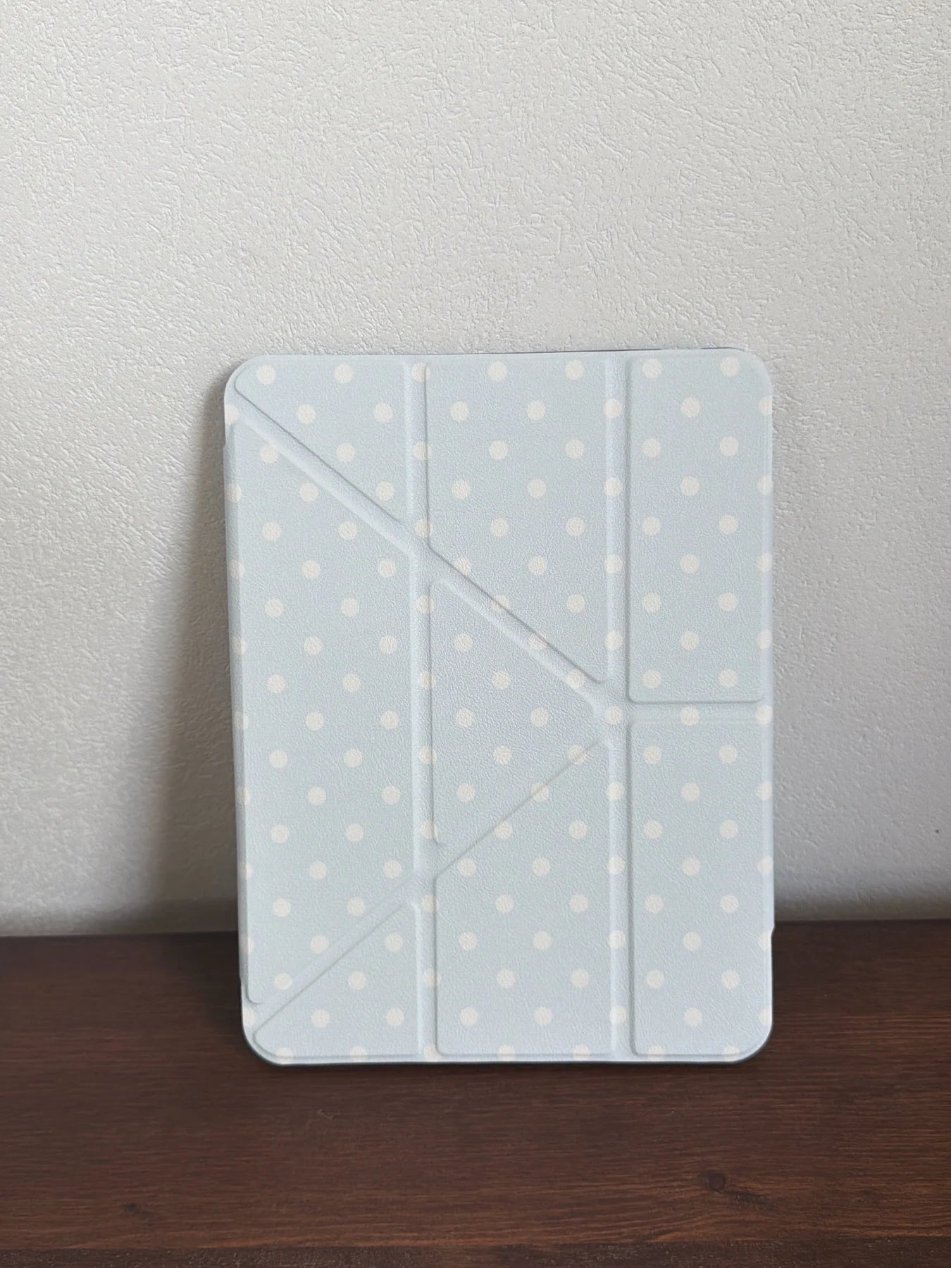 Funda para iPad plegable en Y con lunares y cierre a presión (6 colores) para iPad10/11th Air 11 4/5 10,9 Pro 11 12,9 iPad 10,2 7/8/9th Gen