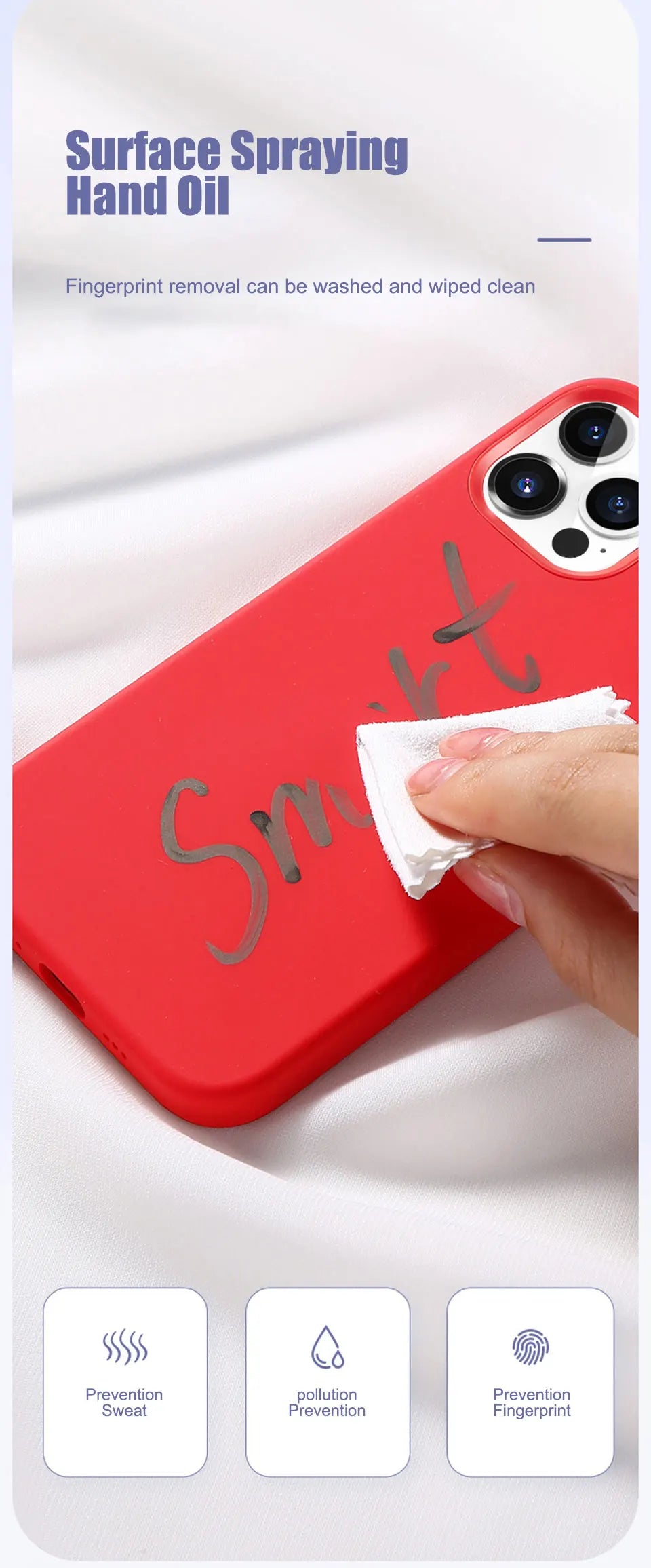 Funda de Lujo para iPhone 17 16 15 14 13 12 11 Pro Max, Funda Simple y Bonita para iPhone Air 16 15 14 Plus, Accesorios de Protección