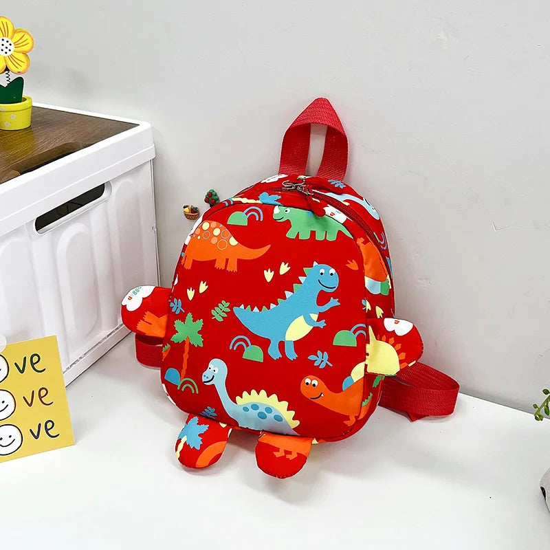 Bolsa bonita para niños, mochilas escolares con dibujos de dinosaurios para niños, mochila de viaje para exteriores preescolar para guardería, antipérdida