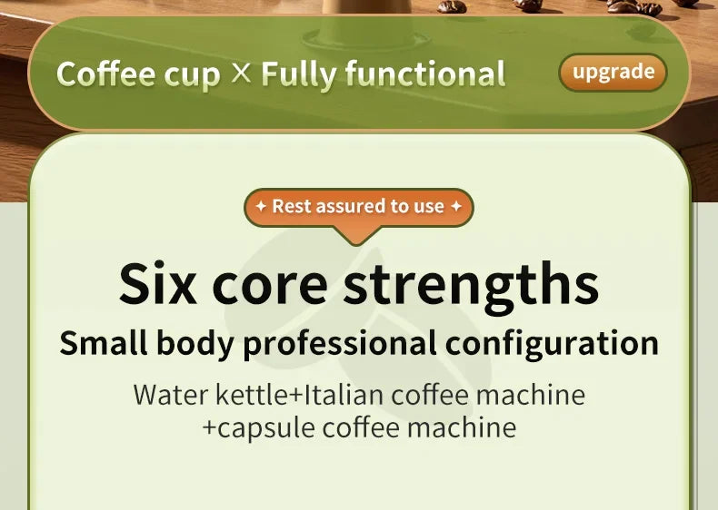 Cafetera Espresso eléctrica inalámbrica 2 en 1 para coche y hogar, cafetera portátil para acampar, cafetera de viaje en polvo cápsula