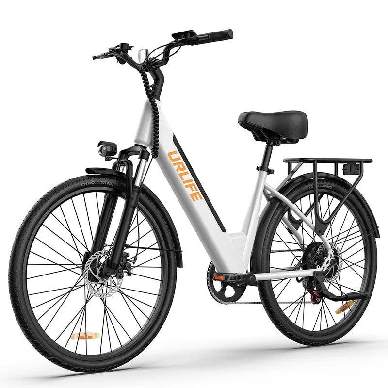 URLIFE E26 bicicleta eléctrica para adultos 250W Motor bicicleta eléctrica 48V 10.4AH 26 pulgadas neumáticos ciudad viajero bicicleta eléctrica