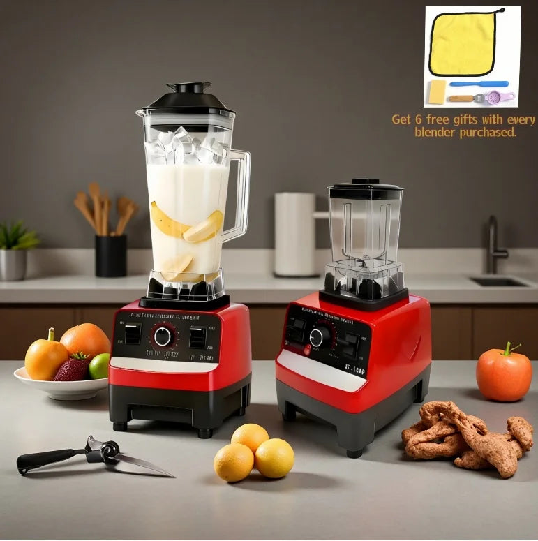 Licuadora Segura Libre de BPA con Vaso – Ideal para Smoothies y Bebidas, Incluye 6 Herramientas Útiles